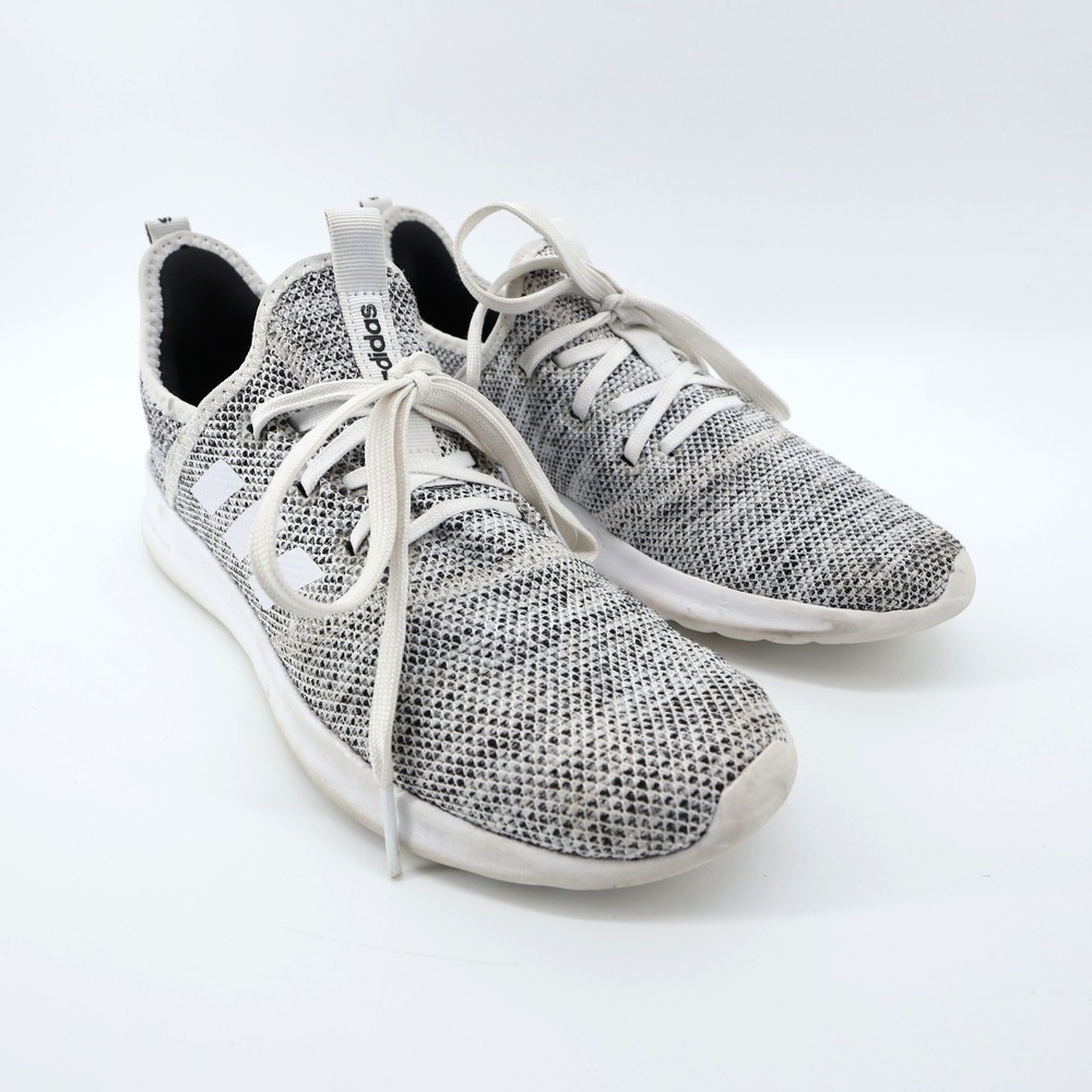 Adidas Cloudfoam Women's Running Shoes Grey White‎ Size 7.5 Athletic Sneakers